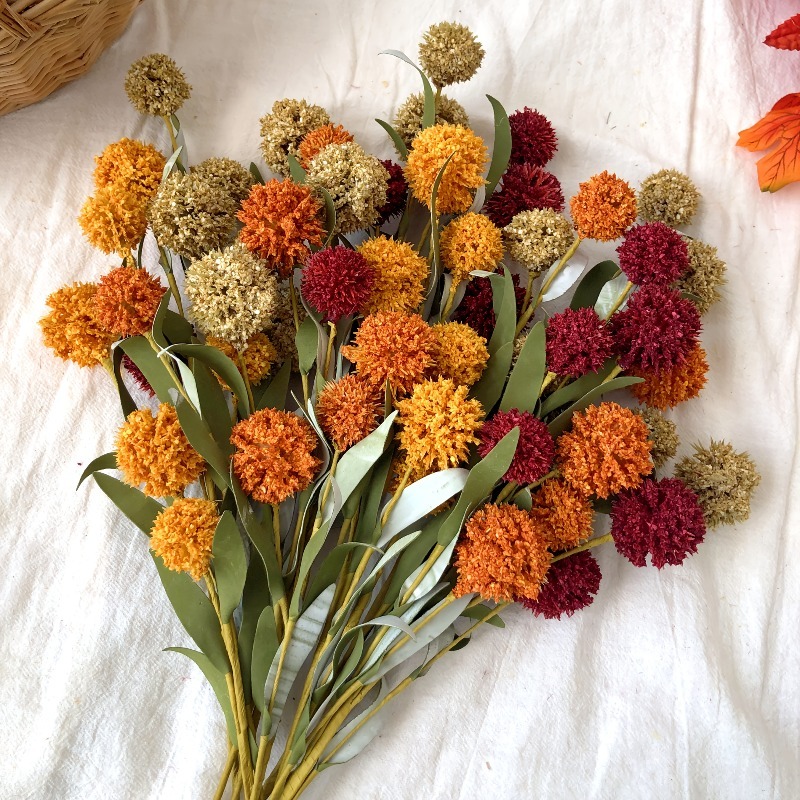 Dried Flower Bunch - 42cm Daisy Gedroogde Bloem Kunstbloem Hoofdje