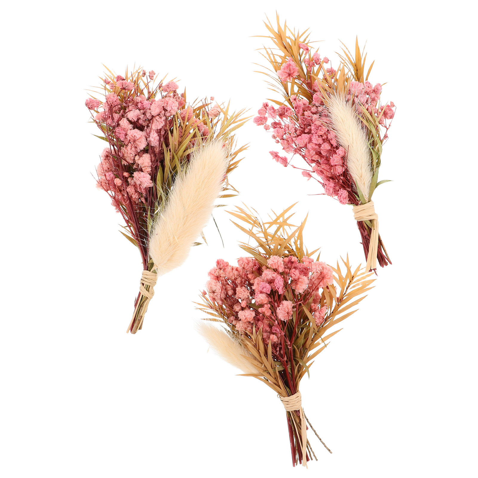 Dried Flower Bunch - 3 stuks mini gedroogde bloemenboeket natuurlijke