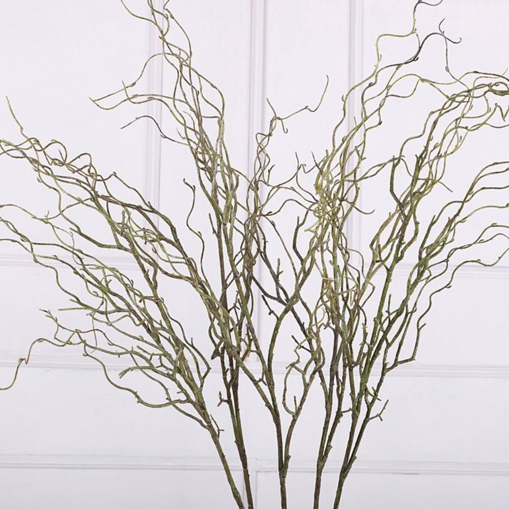 Branch Curly Willow - 120cm Lange Kunstmatige Wilgentak 4-takkig Zachte
