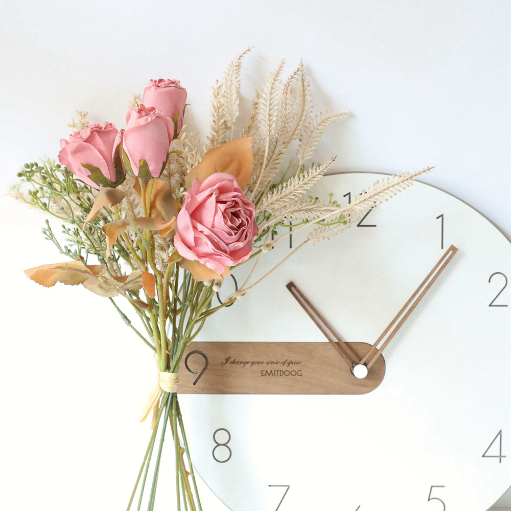 Dried Flower Bunch - 40 cm roze kunstbloem voor decoratie