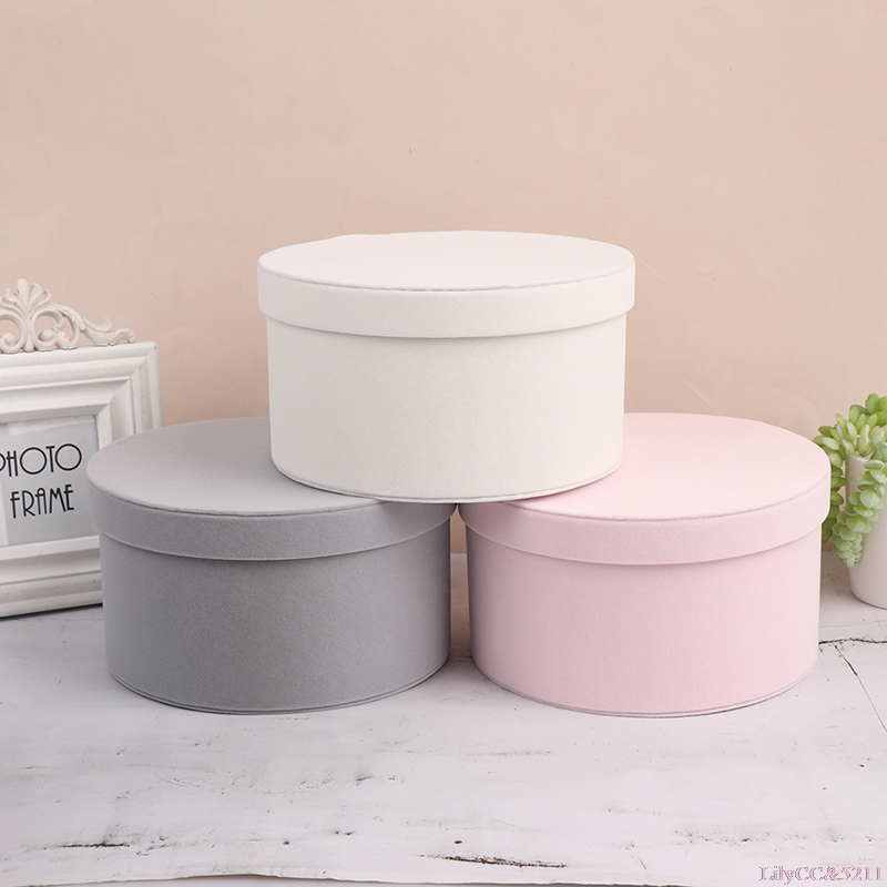 Fluwelen ronde bloemendoos Ges - Supply For Florist recensie en prijs